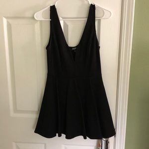 Black mini dress/romper
